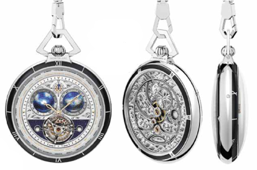 Montblanc Collection Villeret Tourbillon Cylindrique Pocket Watch 110 Years