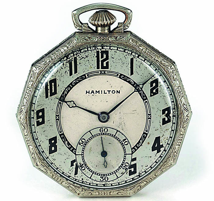Hamilton, карманные часы, 1915 г.