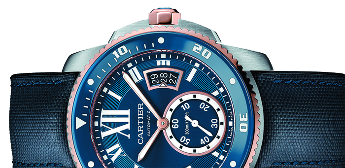Часы Calibre de Cartier Diver Blue