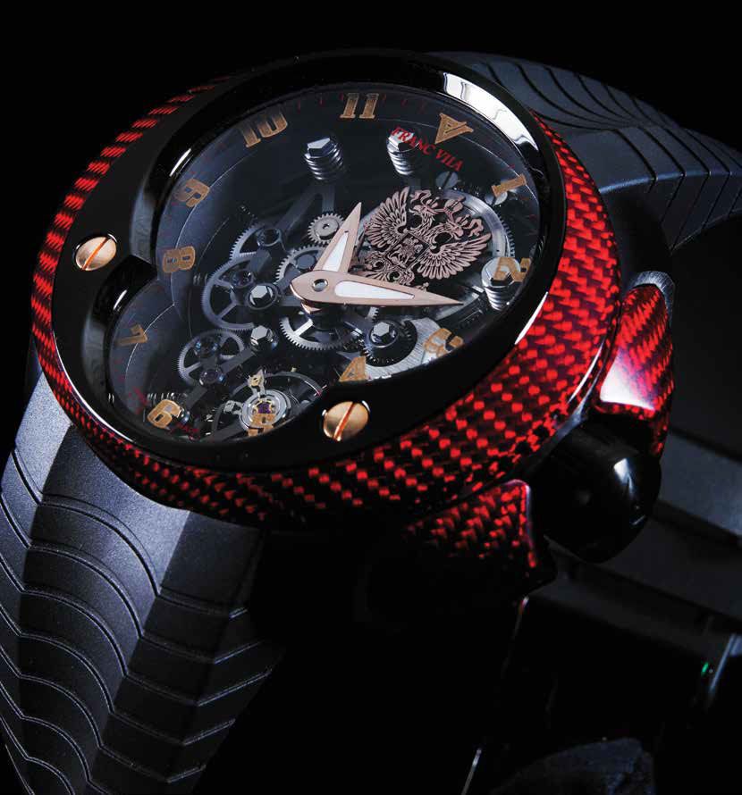 Часы Franc Vila Cobra Skeleton Suspended Red Rich Time