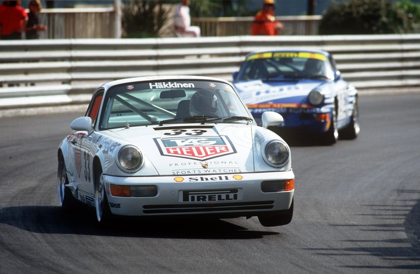 Мика Хаккинен на кубке Porsche в 1993 году