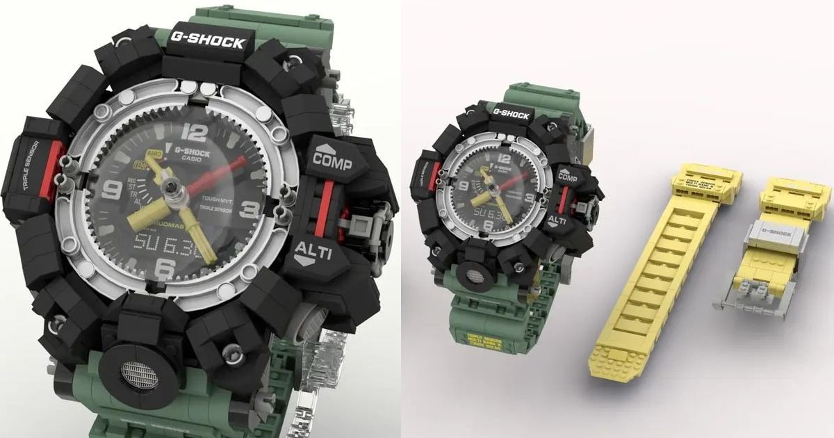 Часы для фанатов G-Shock из Lego