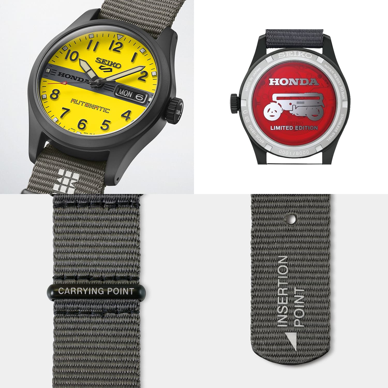 Seiko отмечает 45-летие складного мини-мопеда Honda Motocompo