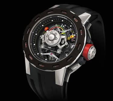 Richard Mille RM 36-01 G-Sensor Sebastien Loeb, турбии?он с индикатором перегрузки