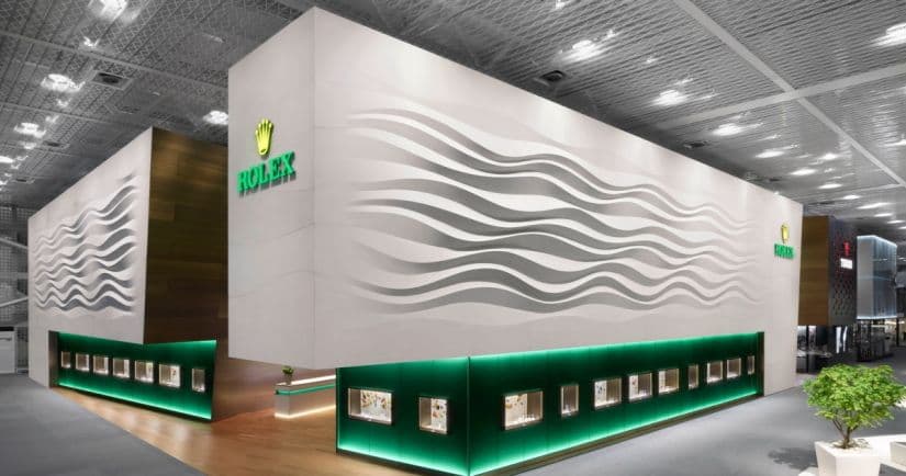 Стенд Rolex на выставке в Базеле