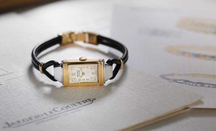 Дамская Reverso Cordonette на кожаном шнурке, 1936 г.