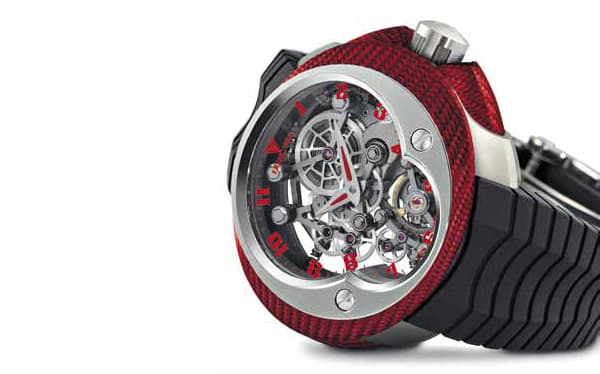 Часы Franc Vila Cobra FV 18E Manual Suspended Skeleton в корпусе из титана, стали и тексалиума
