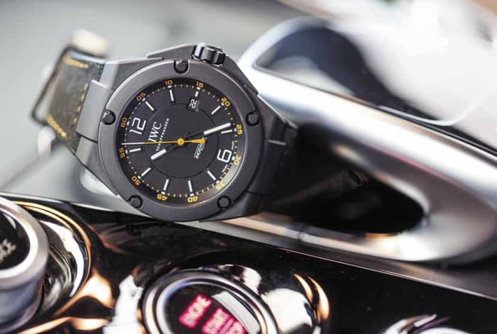 IWC Ingenieur Automatic Edition AMG GT в корпусе 45 мм из карбида бора со вставками из микрофибры