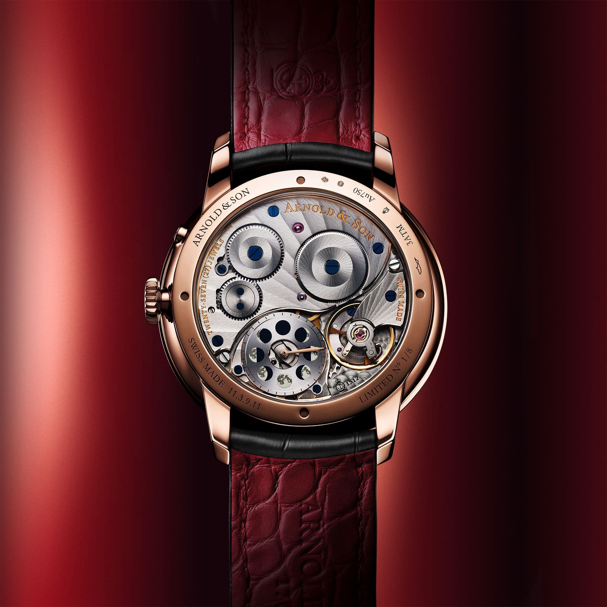 Arnold & Son Perpetual Moon 41.5 Red Gold «Year of the Horse» 
