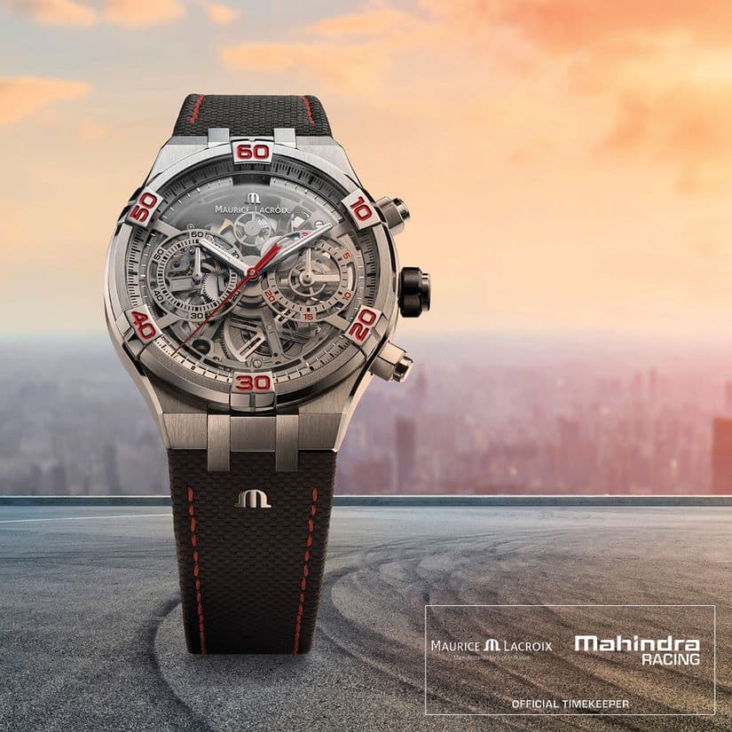 Часы Maurice Lacroix Aikon Chronograph Skeleton Automatic Mahindra Racing