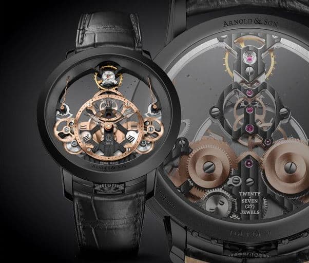 Часы Arnold & Son Time Pyramid Black Edition 