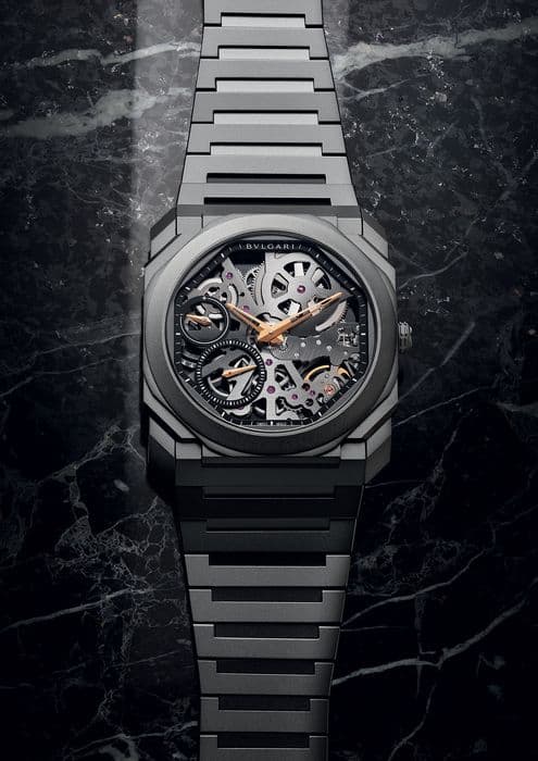 Часы Bvlgari Octo Finissimo Skeleton Black Edition