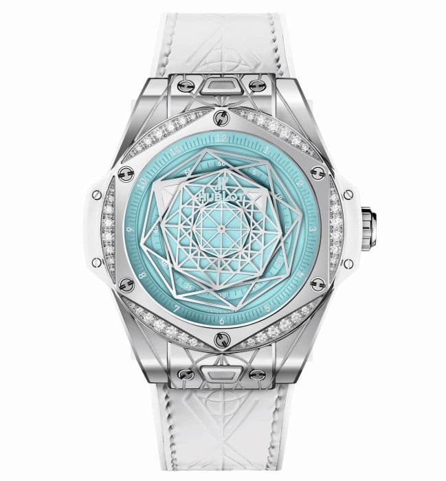 Часы Hublot Big Bang One Click Sang Bleu Steel Turquoise