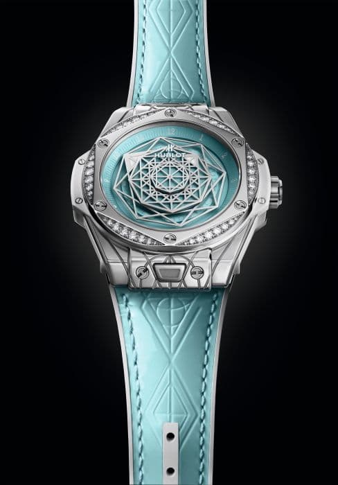 Часы Hublot Big Bang One Click Sang Bleu Steel Turquoise