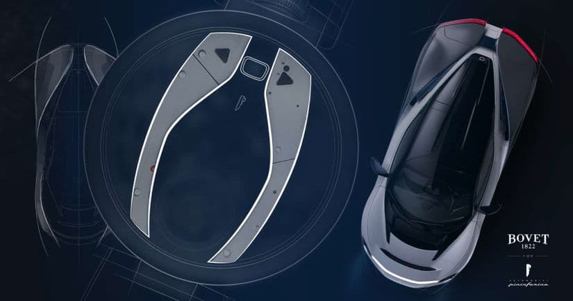 Bovet выпустит часы в честь электрокара Battista от Pininfarina