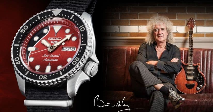 Брайан Мэй и часы Seiko 5 Sports