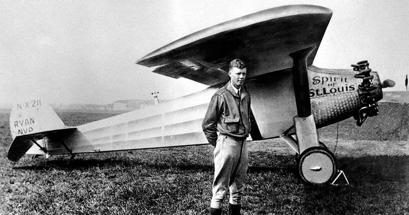 Чарльз Линдберг в мае 1927 года