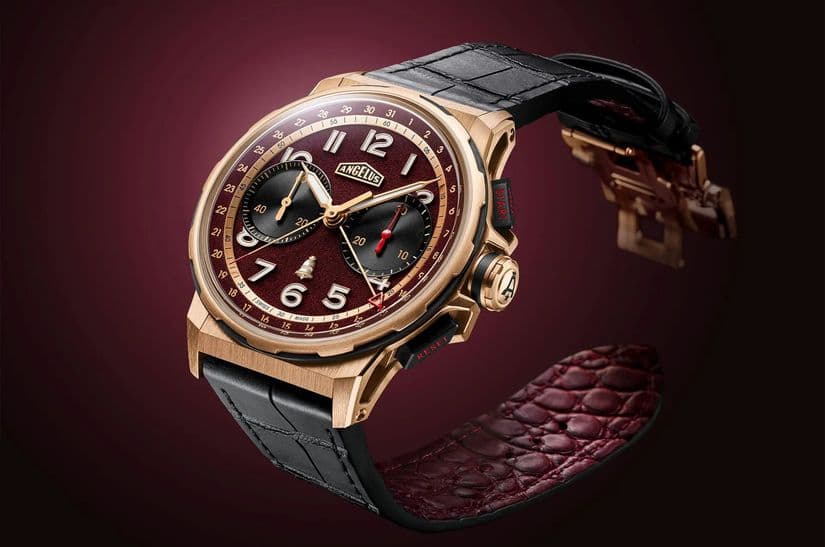 Часы Angelus Chronodate Gold x Chateau Angelus