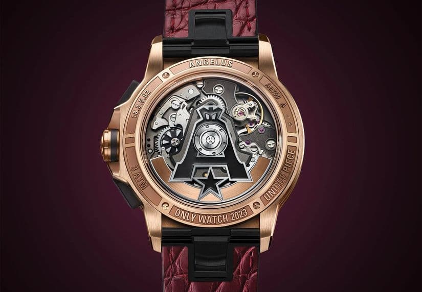 Часы Angelus Chronodate Gold x Chateau Angelus