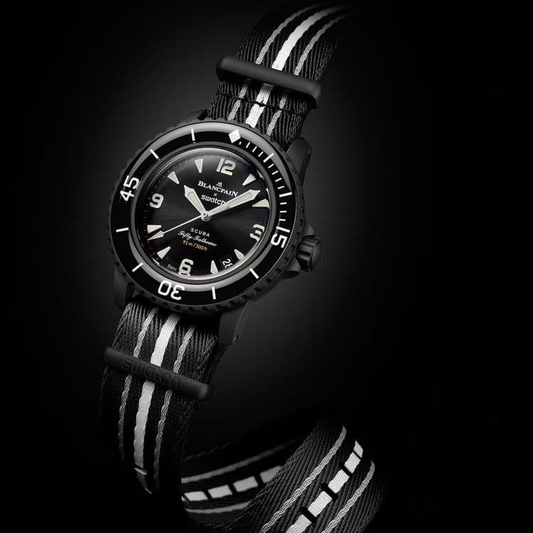Представлены часы Blancpain X Swatch Scuba Fifty The Ocean Of Storms