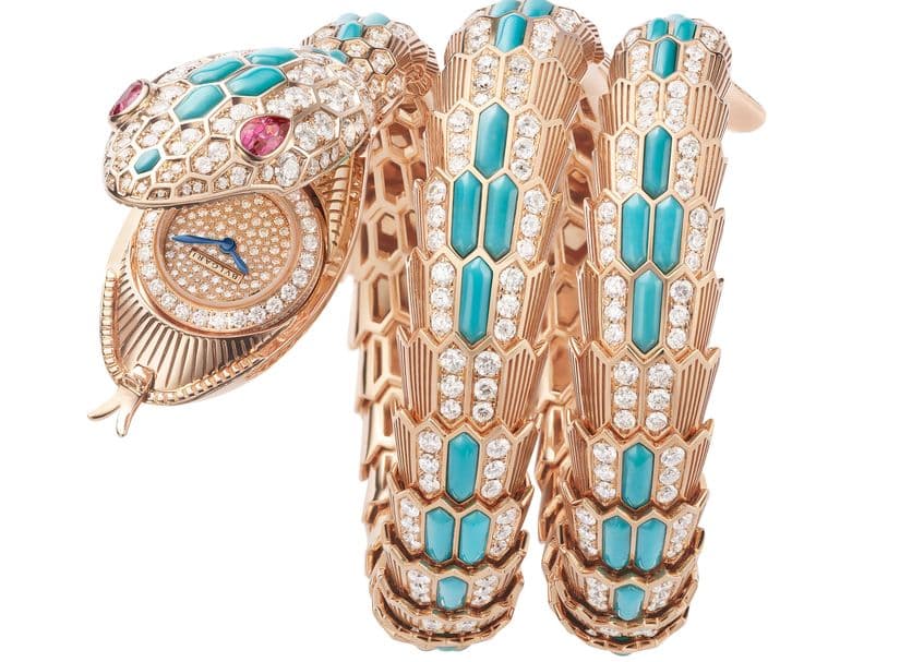 Часы Bvlgari Serpenti Misteriosi High Jewellery