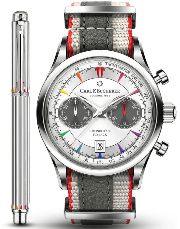 Часы Carl F. Bucherer и ручка Caran D Ache 