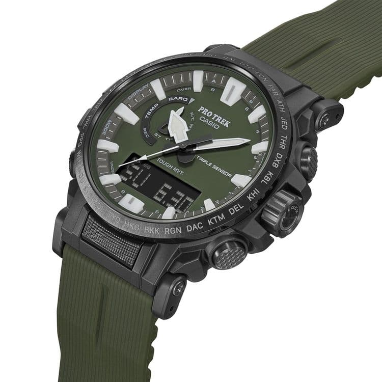 Часы Casio Pro Trek PRW61 из биопластика