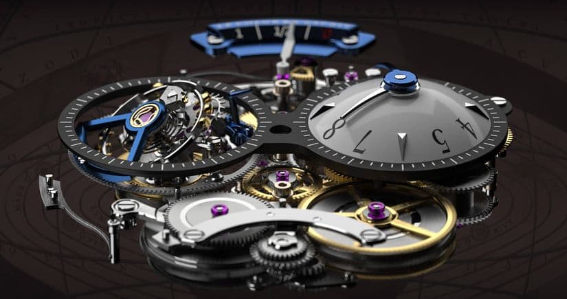 Часы D. Candaux 1740 Half Hunter Tourbillon