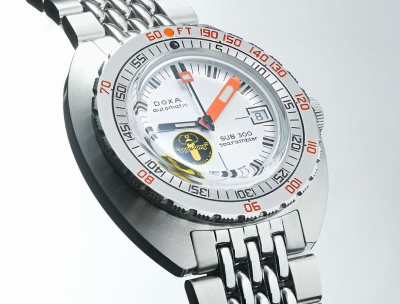 Часы Doxa SUB 300 Searambler Silver Lung