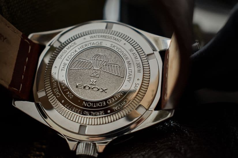 Часы Edox_SkyDiver_Military