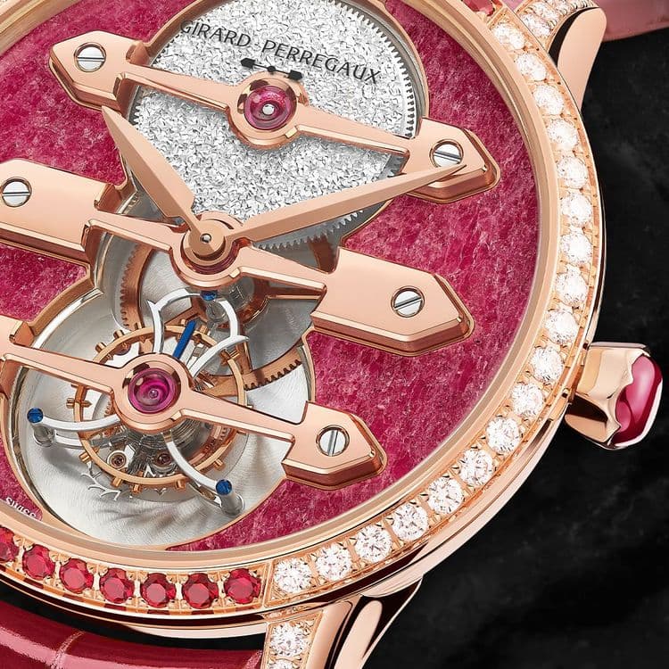 Часы Girard-Perregaux Tourbillon with Three Gold Bridges Ruby Heart