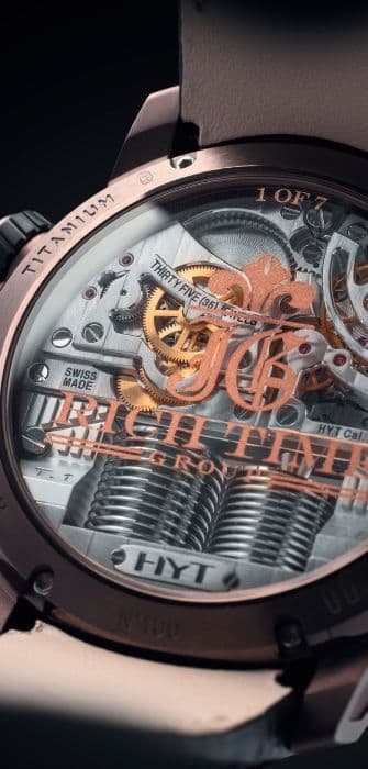 Часы HYT H1 Rich Time Edition Black Fluid