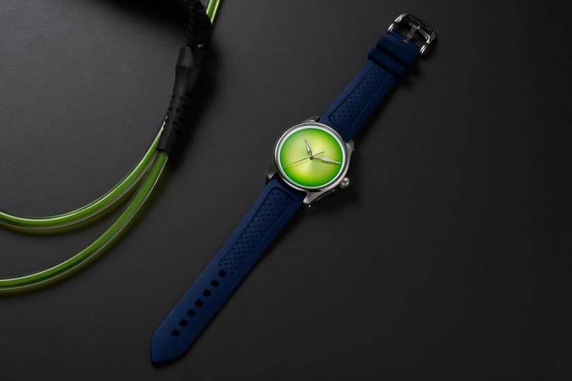 H. Moser & Cie. Pioneer Center Seconds Citrus Green