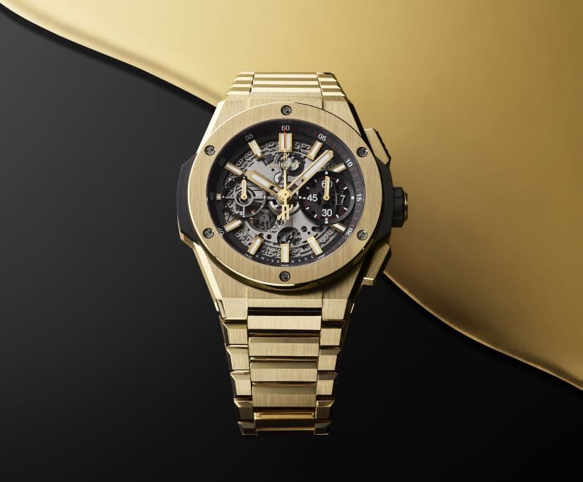 Часы Hublot  BIG BANG INTEGRATED из желтого золота