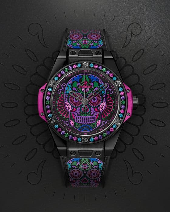 Часы Hublot Big Bang One Click Calavera Catrina 