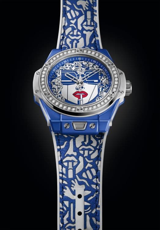 Часы Hublot Big Bang One Click Marc Ferrero Ceramic Blue
