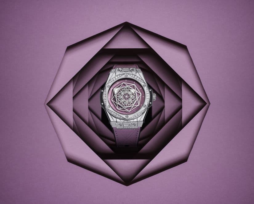 Часы Hublot  Big Bang One Click Sang Bleu