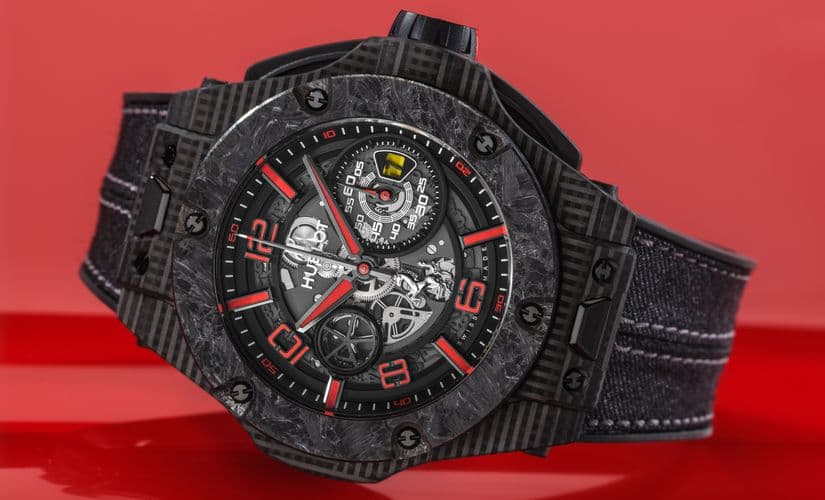 Часы Hublot Big Bang Scuderia Ferrari 90th Anniversary 3D Carbon