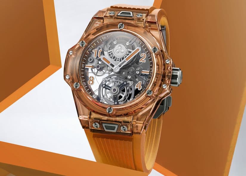 Часы Hublot Big Bang Tourbillon Automatic Orange Sapphire