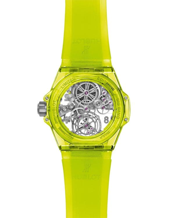 Часы Hublot Big Bang Tourbillon Automatic Yellow Neon SAXEM