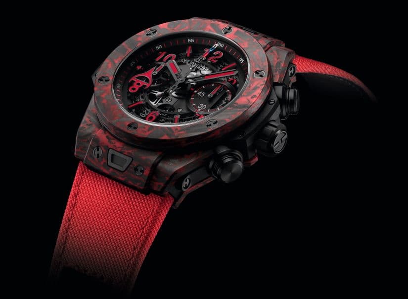 Часы Hublot Big Bang Unico Red Carbon Alex Ovechkin