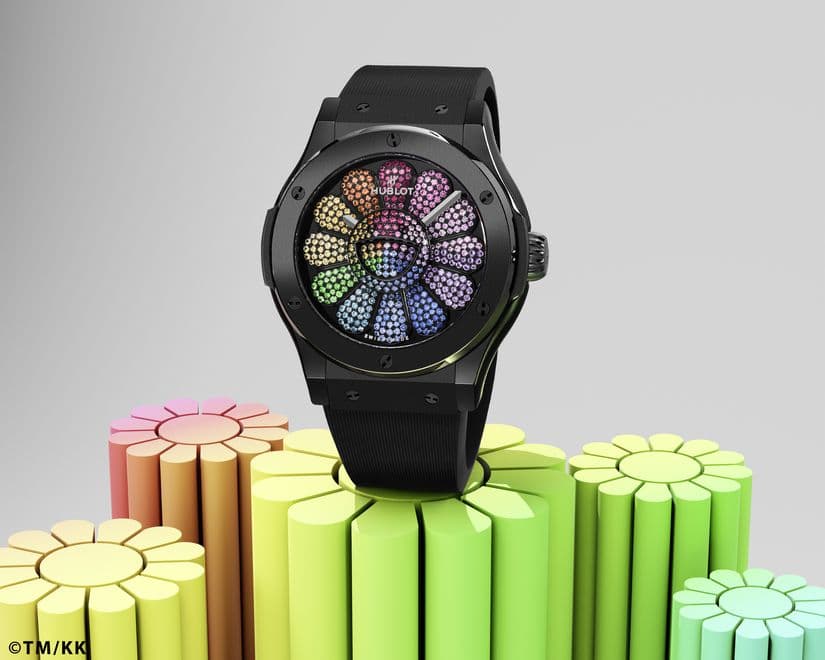 Часы Hublot Classic Fusion Takashi Murakami Black Ceramic Rainbow