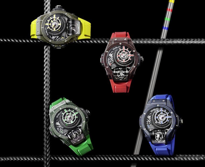 Часы Hublot MP-09 Tourbillon Bi-Axis 5 Days Power Reserve 3D Carbone