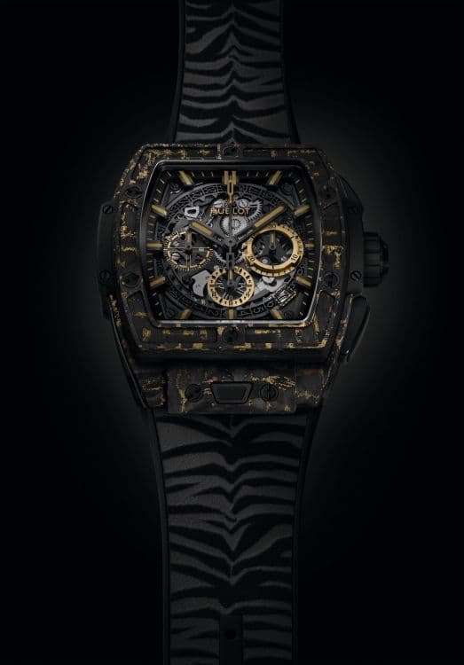 Часы Hublot Spirit of Big Bang Carbon Gold Tiger