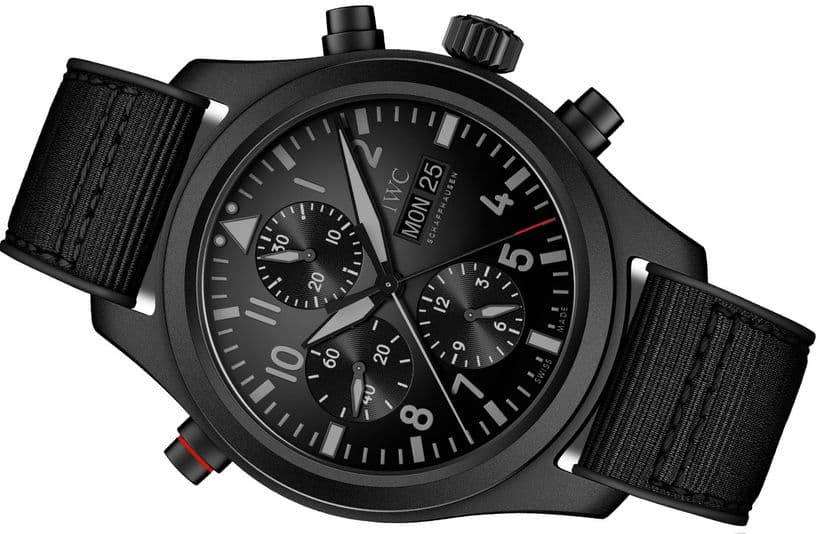 Часы IWC_Pilots_Watch_Double_Chronograph_Top_Gun_Ceratanium