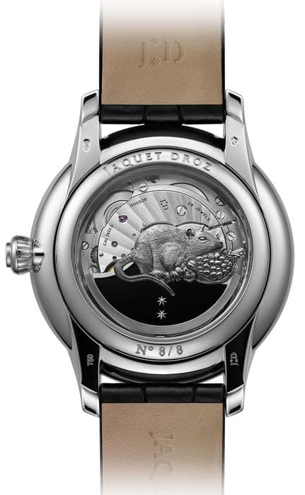 Jaquet Droz. Часы с изображением символа 2020 года