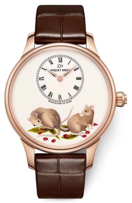 Jaquet Droz. Часы с изображением символа 2020 года