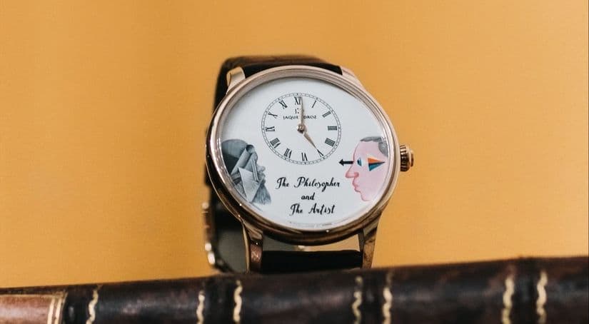 Часы Jaquet Droz с картиной Пивоварова