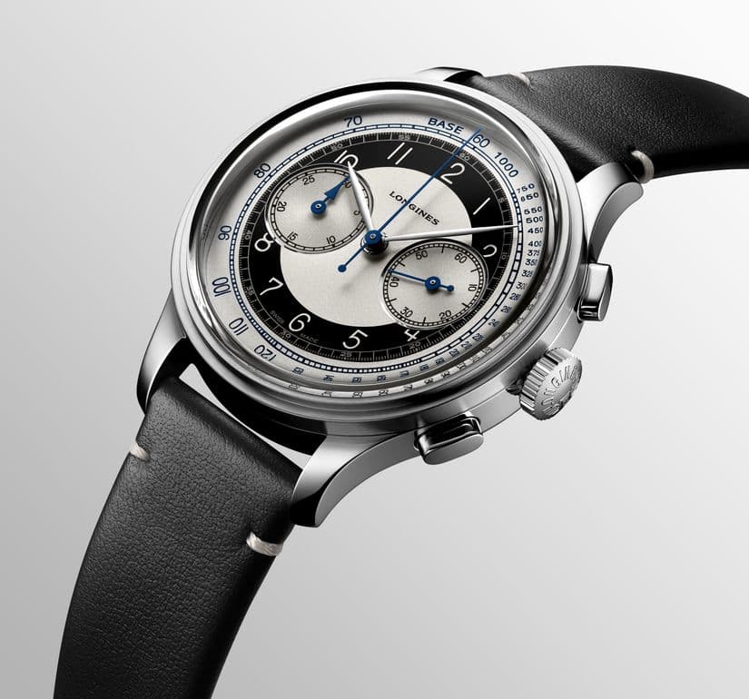 Часы  Longines Heritage Classic Chronograph - Tuxedo