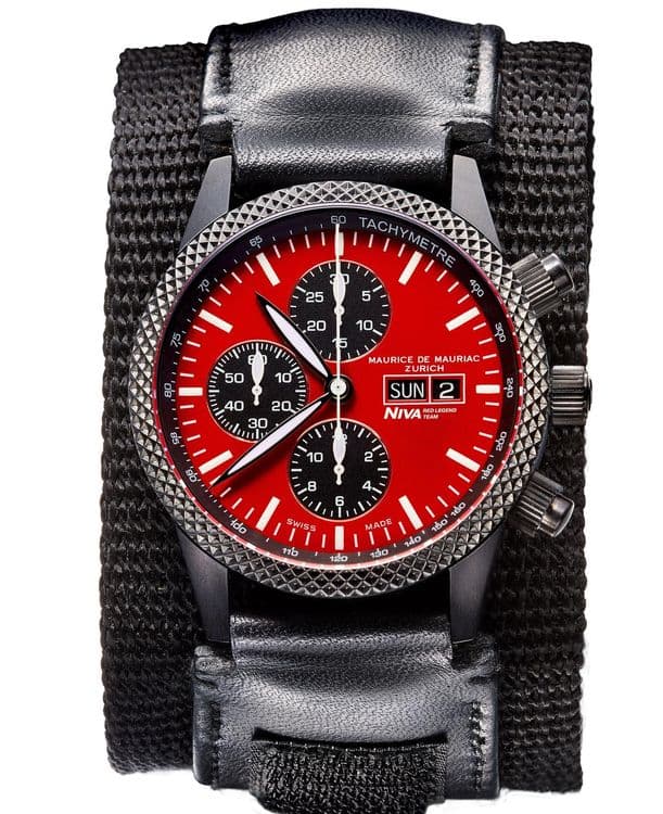 Часы Maurice de Mauriac Chrono Modern “Niva Red Legend”